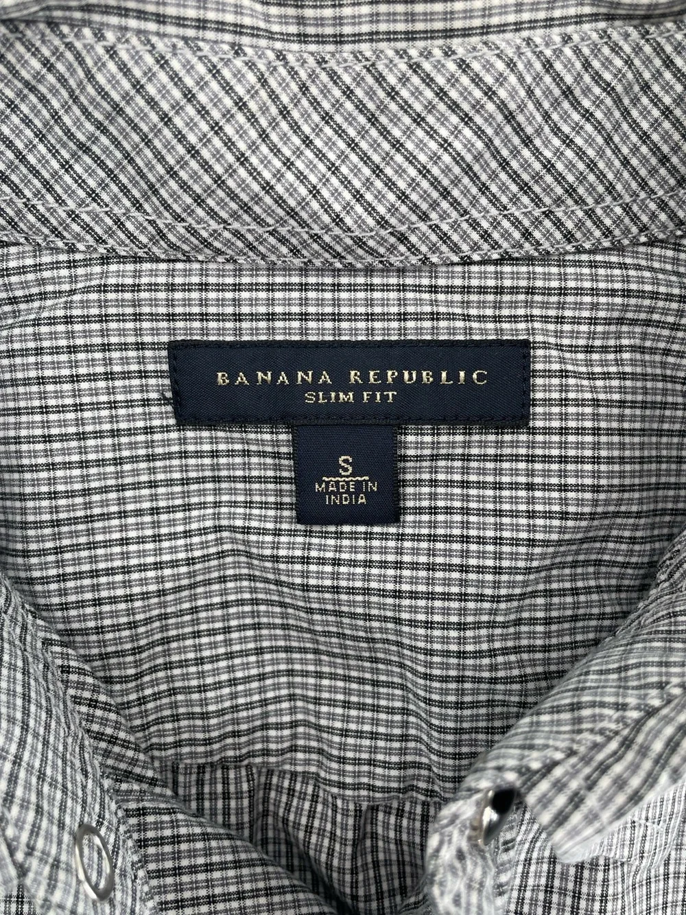 Banana Republic Slim-Fit Men's Western Pearl Snap Shirt